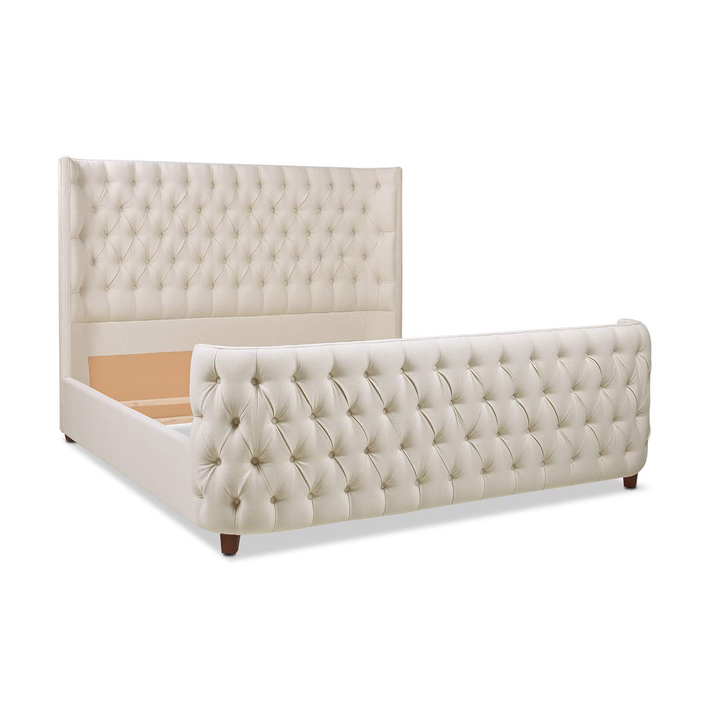Tufted Panel Bed Headboard and Footboard Set