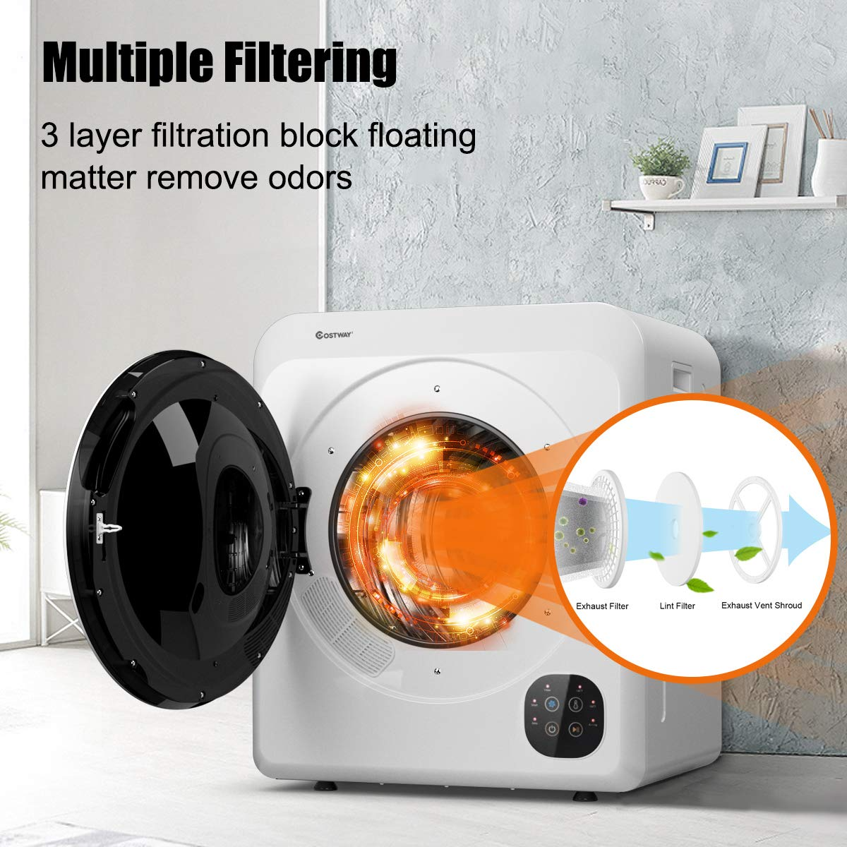 Front Load Compact Tumble Laundry Dryer