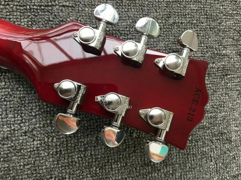 Handcrafted Electric Guitar Featuring 3 Picks& Unique Tiger Flame Top 6 strings