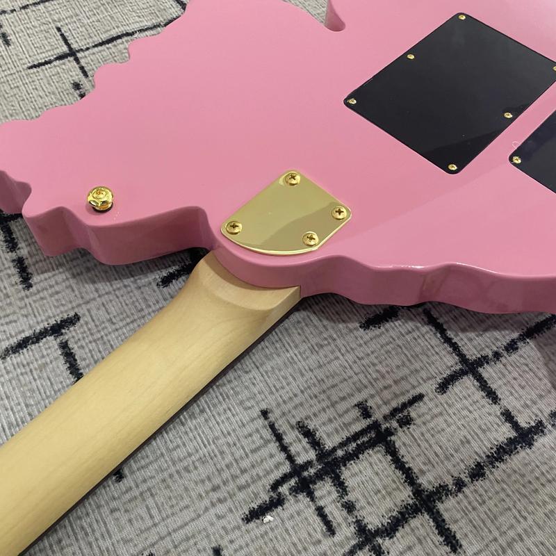 Top Vicers Cartoon Shaped Electric Guitar, 24 Frets 6 Strings Basswood Body