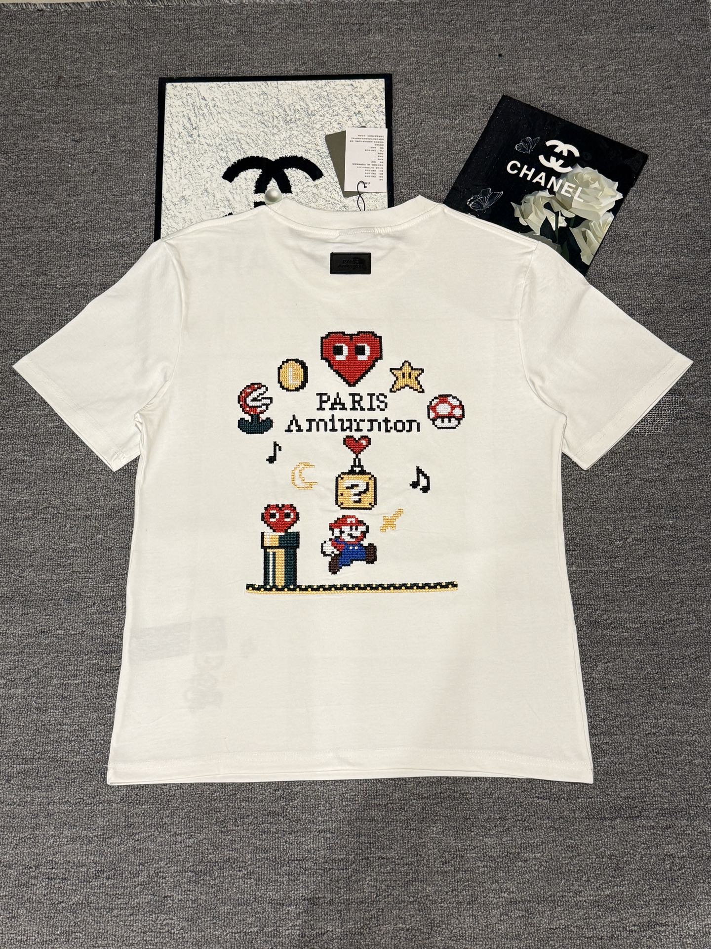 Balenciaga Embroidery Short Sleeve T-Shirt