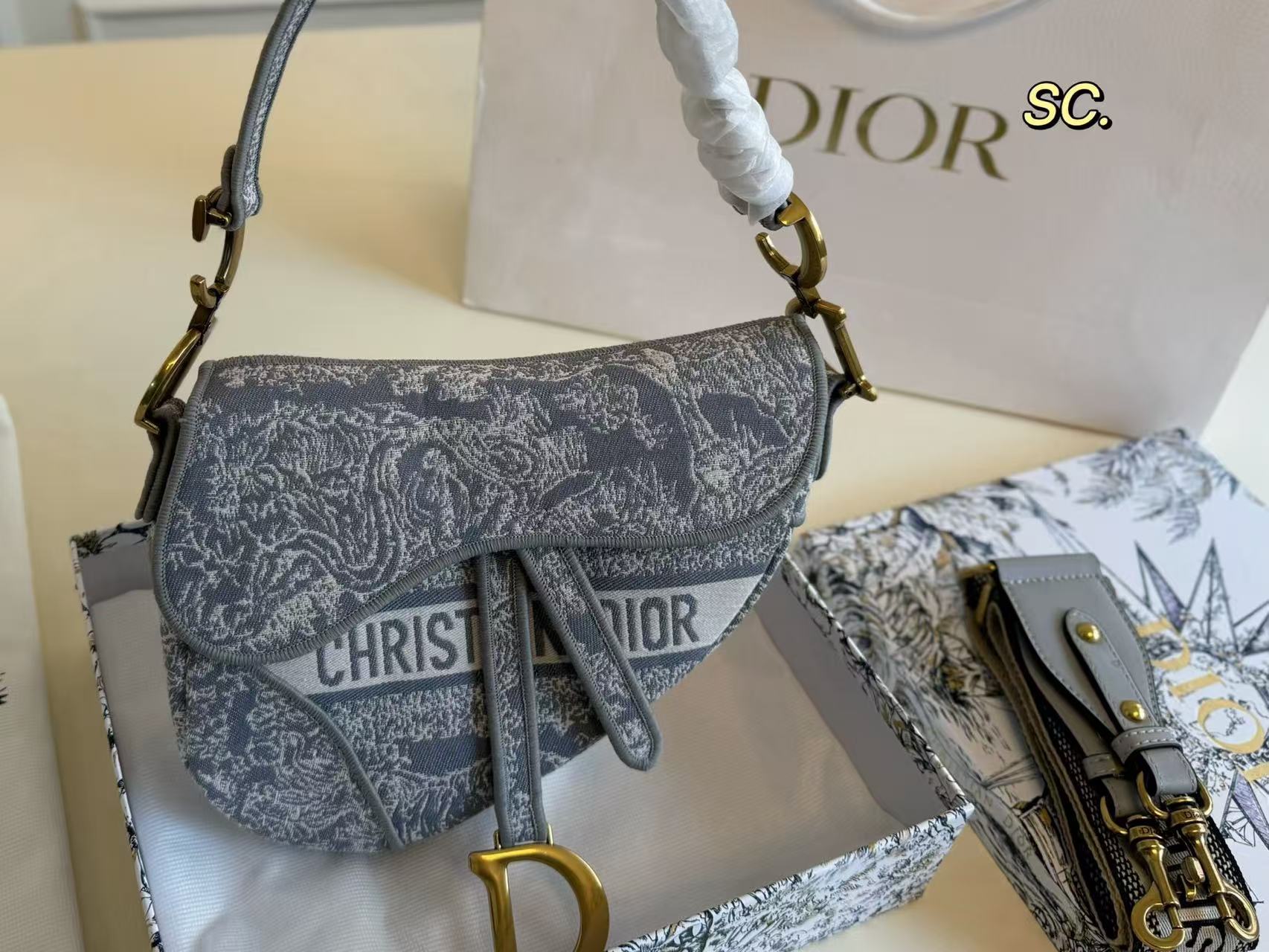 Dior's new embroidered saddle bag