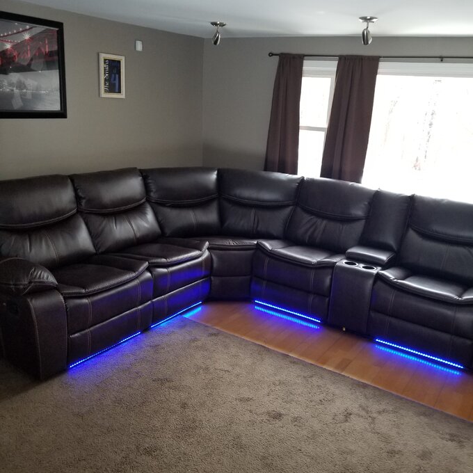Mirabel 3 - Piece Vegan Leather Sectional