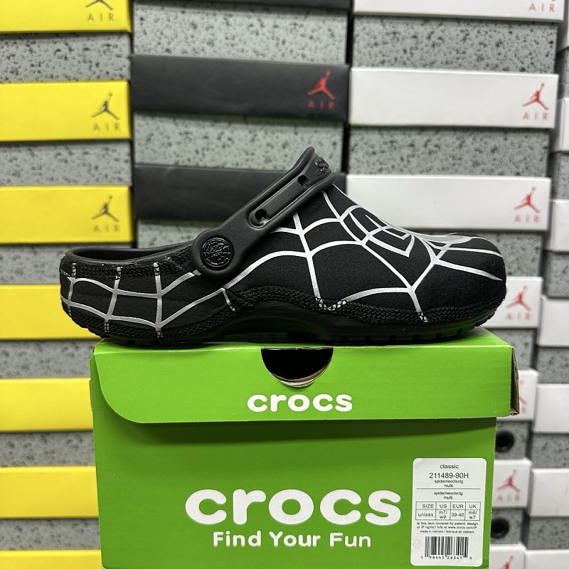 Crocs Spider-Man Classic Clog - Black and Silver