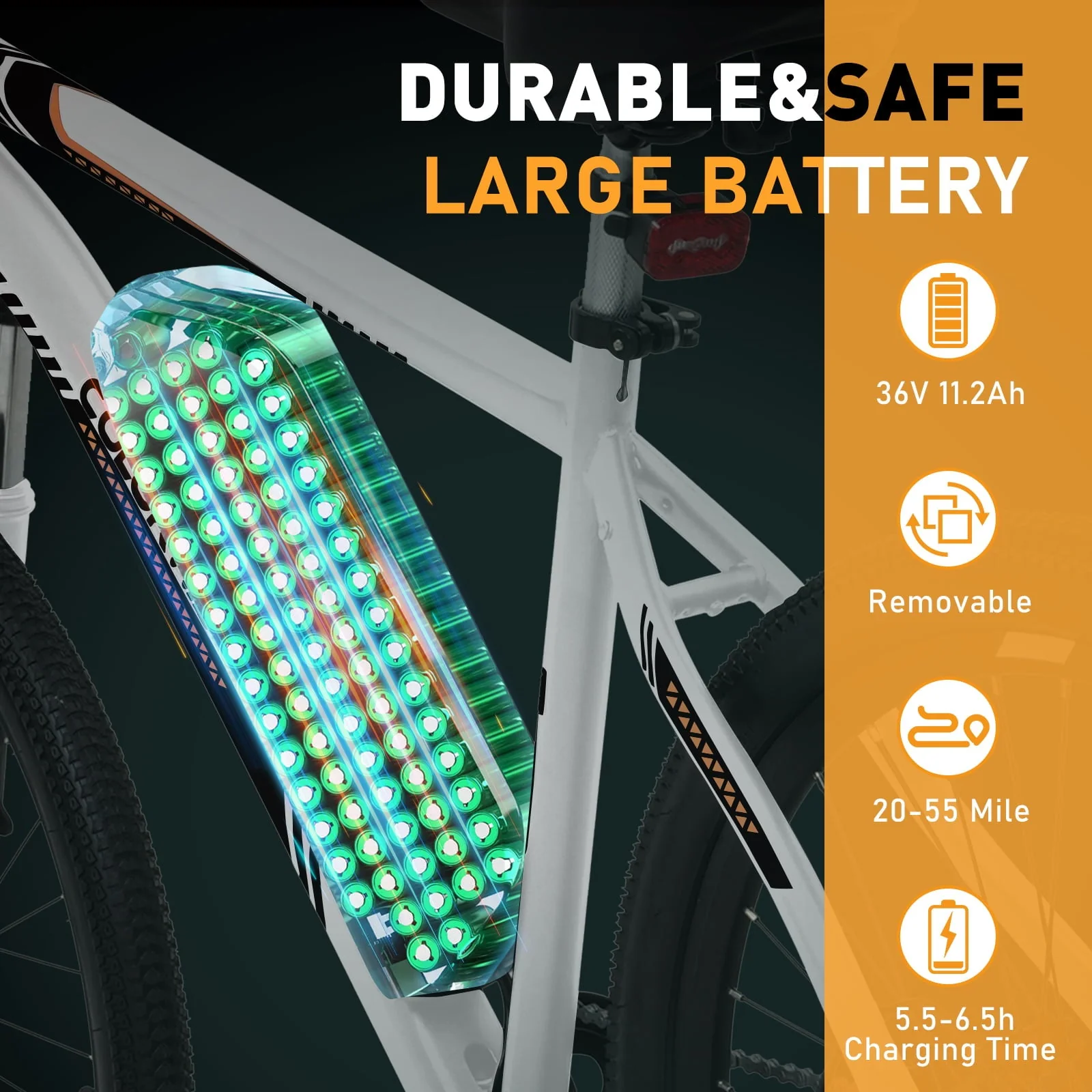 COLORWAY BK15M 26in Electric Bike, 500W, 36V 11.2Ah