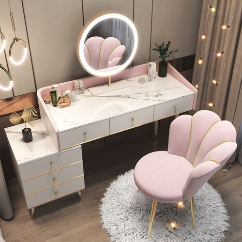 Nordic Dressing Table with Mirror