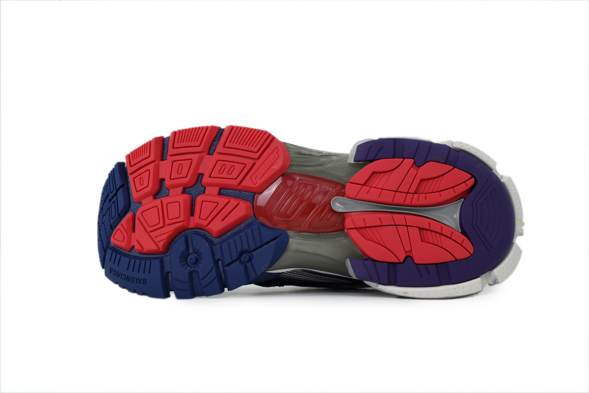 Balenciaga Runner Gradient Sneaker Navy Red Grey 772774 WRUNG 4610