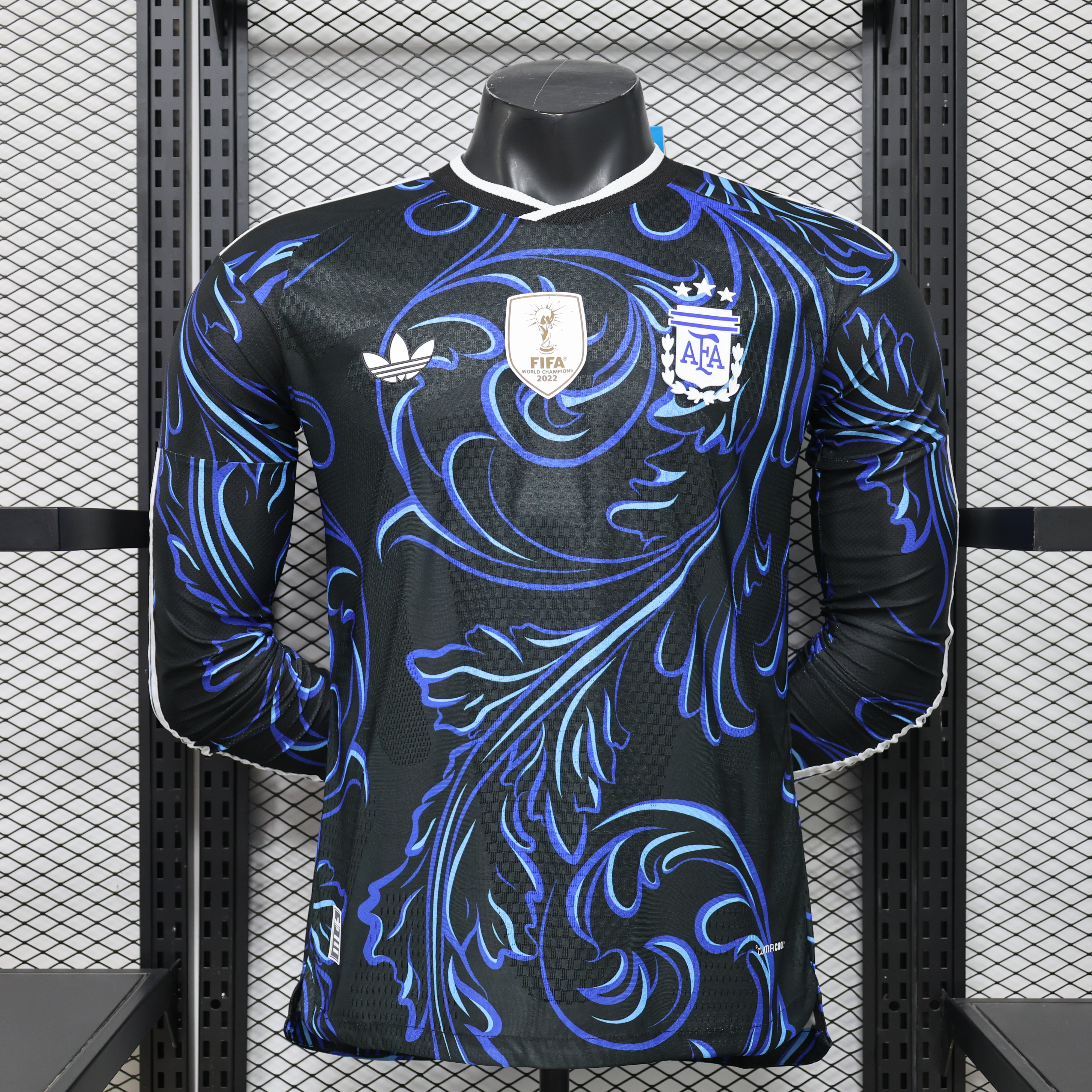 Argentina Away Long Sleeves Jersey Player Version World Cup 2026