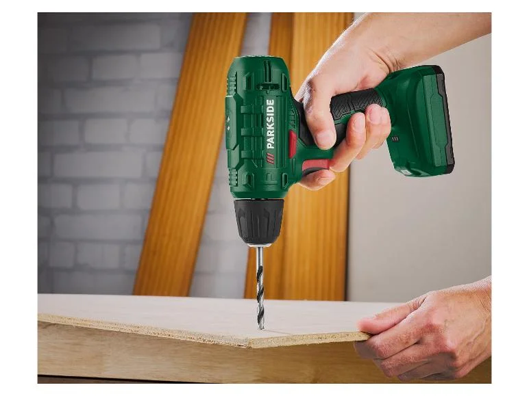 PARKSIDE® PERFORMANCE Cordless Flat-Head Angle Grinder + Cordless Screwdriver, 12V