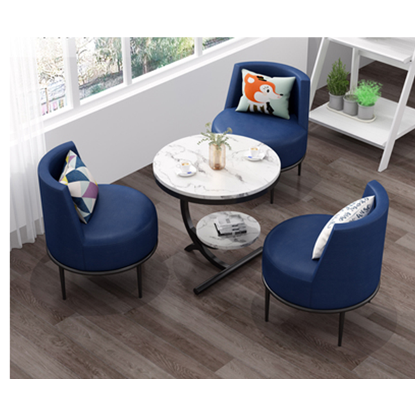 Four Sets Leisure Tea Table Chair Combination Backrest Chair 1