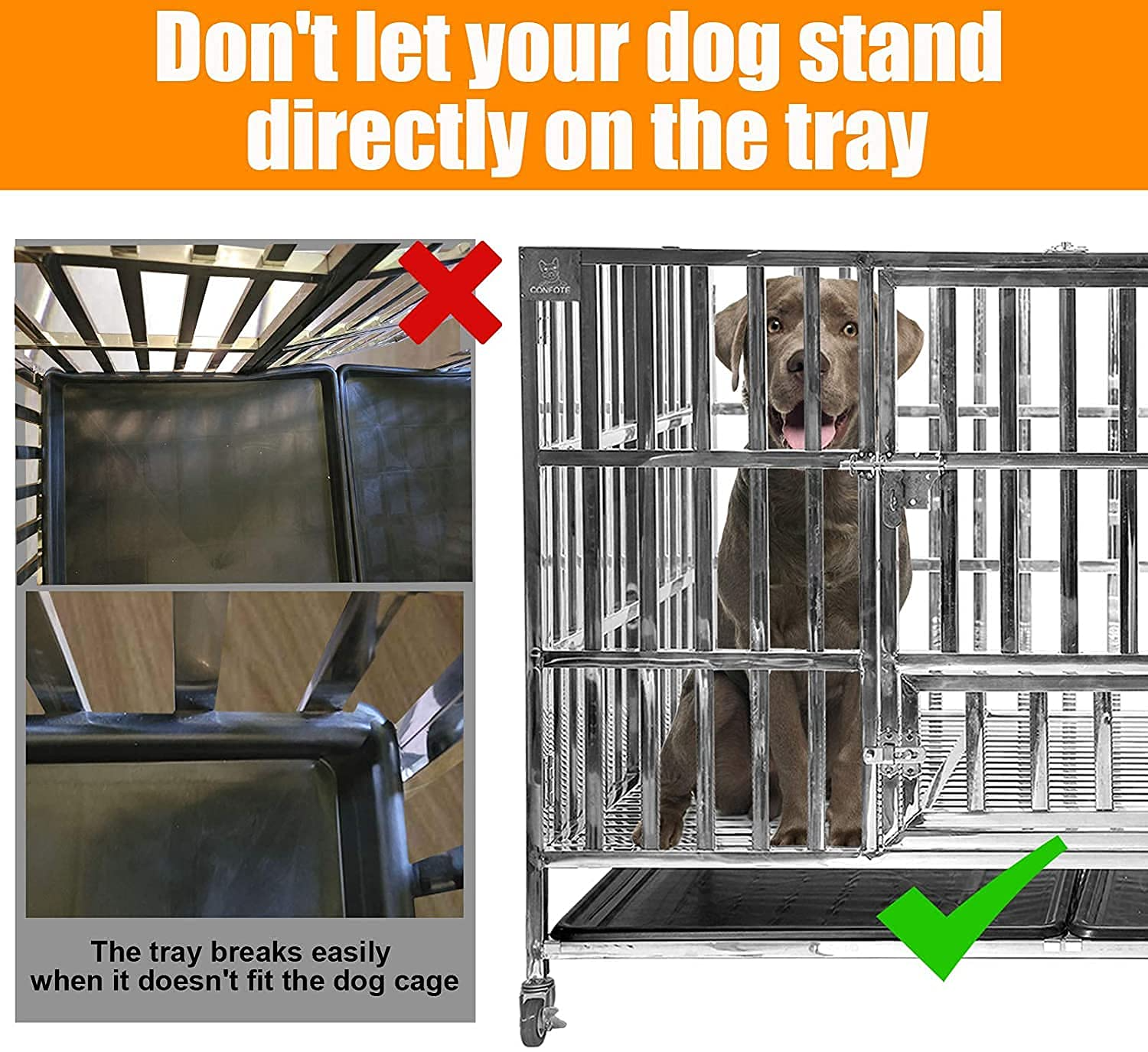 48 Heavy Duty Stainless Steel Dog Cage & Playpen for Training
