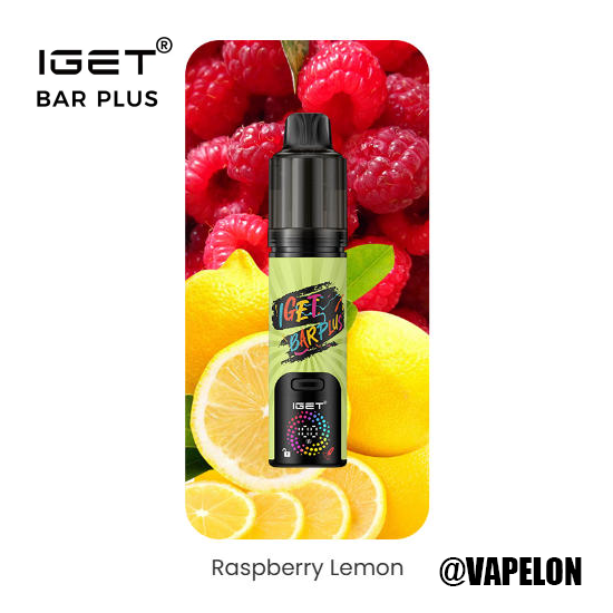 IGET BAR V4 15000 Puffs - Raspberry Lemon