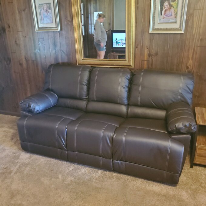 Edgar 81'' Vegan Leather Sofa