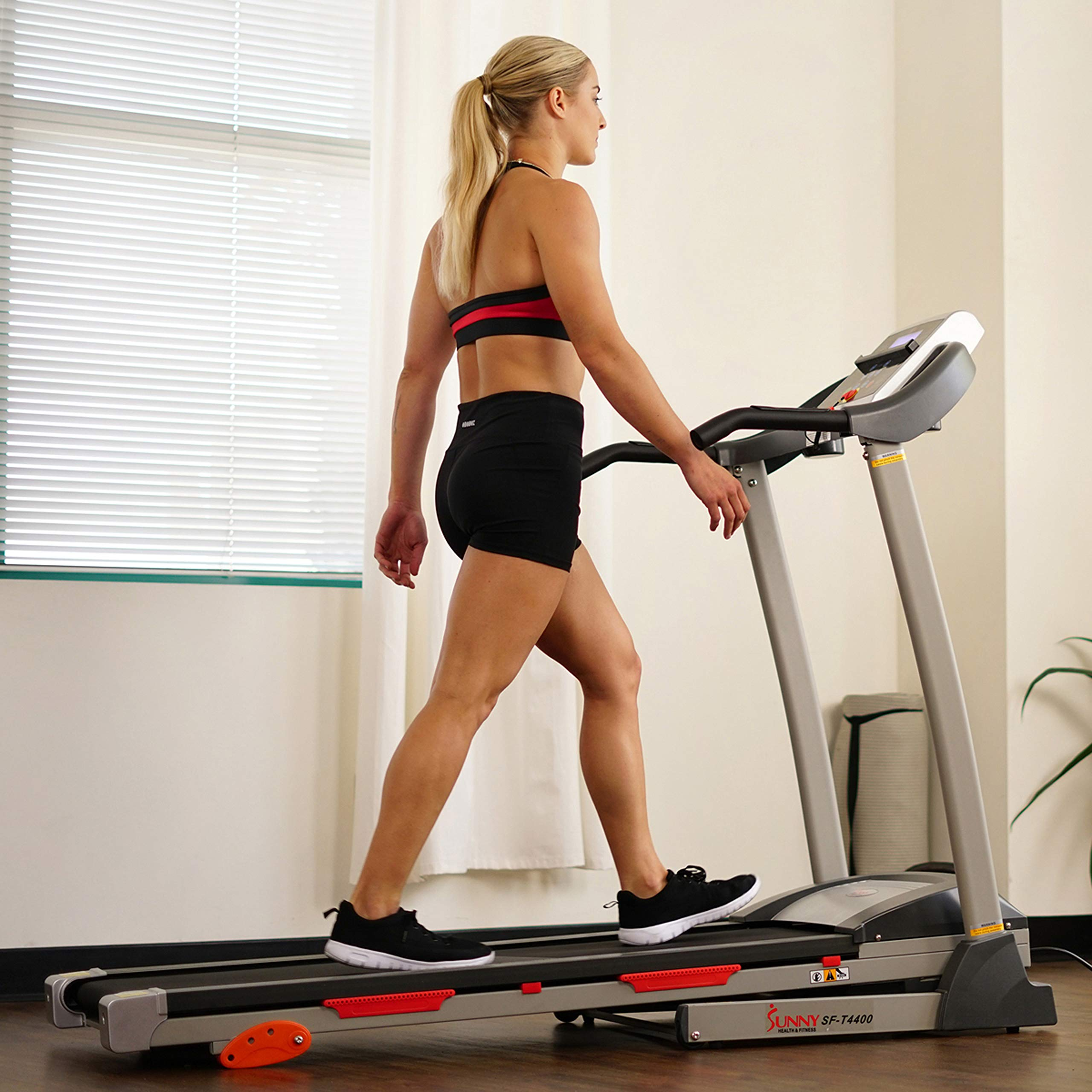 Folding Incline Treadmill with Optional Exclusive SunnyFit App