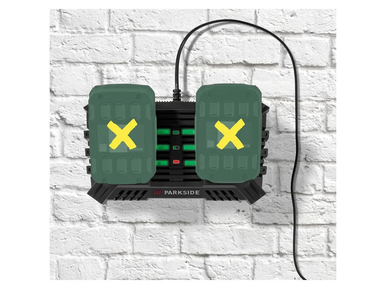 PARKSIDE® Chargeur de batterie double PDSLG 20 B, 2 x 4,5 A, 20 V