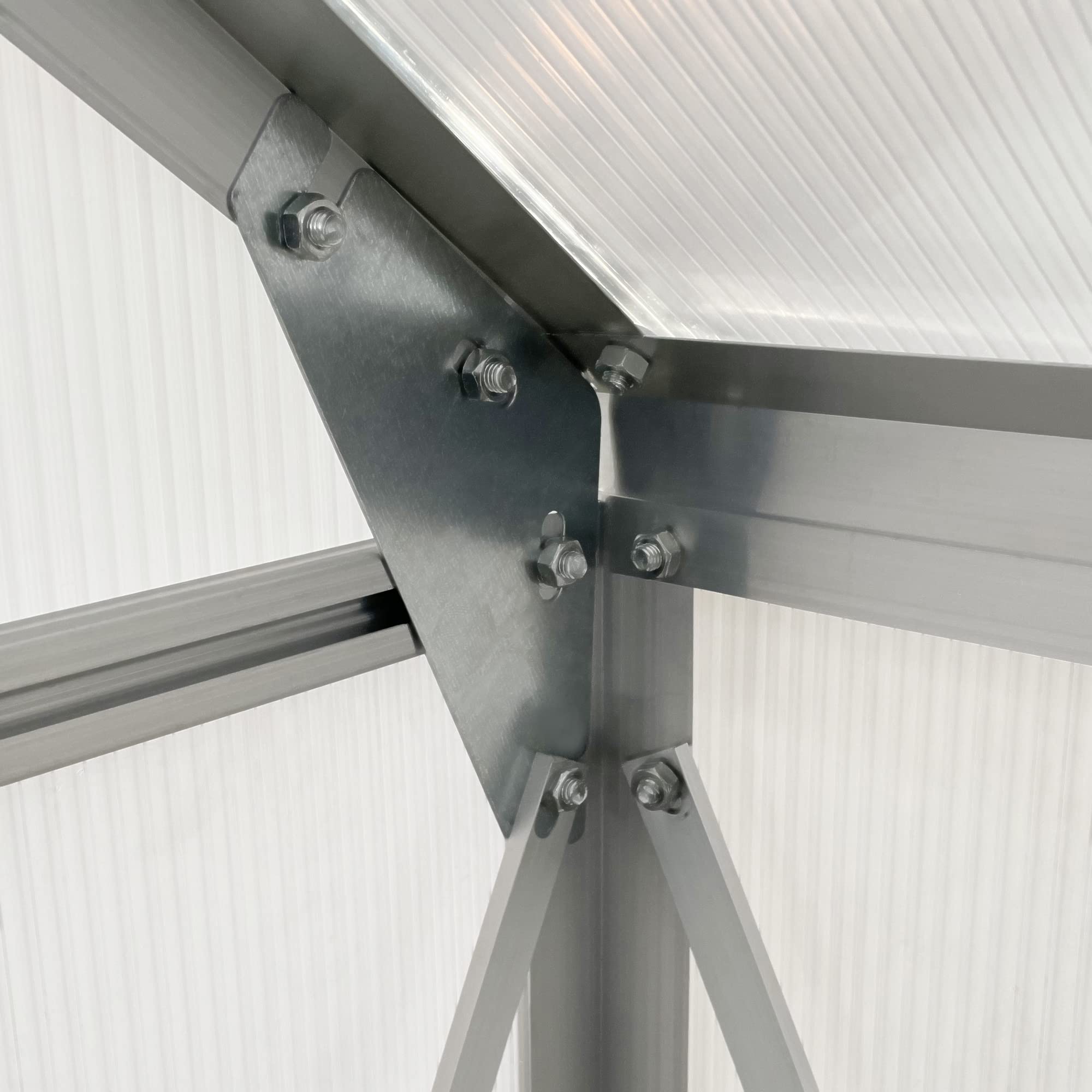 aluminum greenhouse polycarbonate walk-in garden greenhouse vents