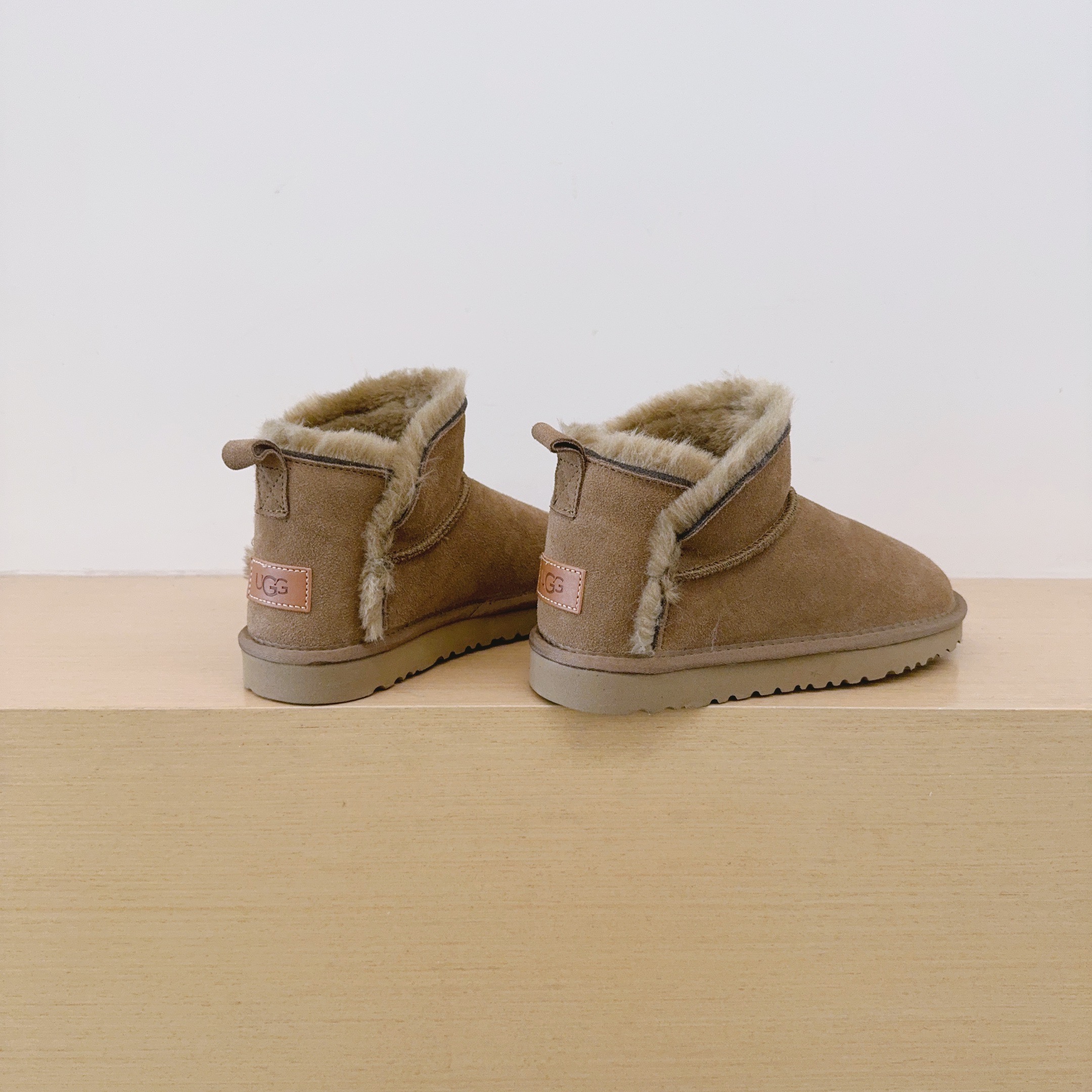 Fur Trim Ankle Boots