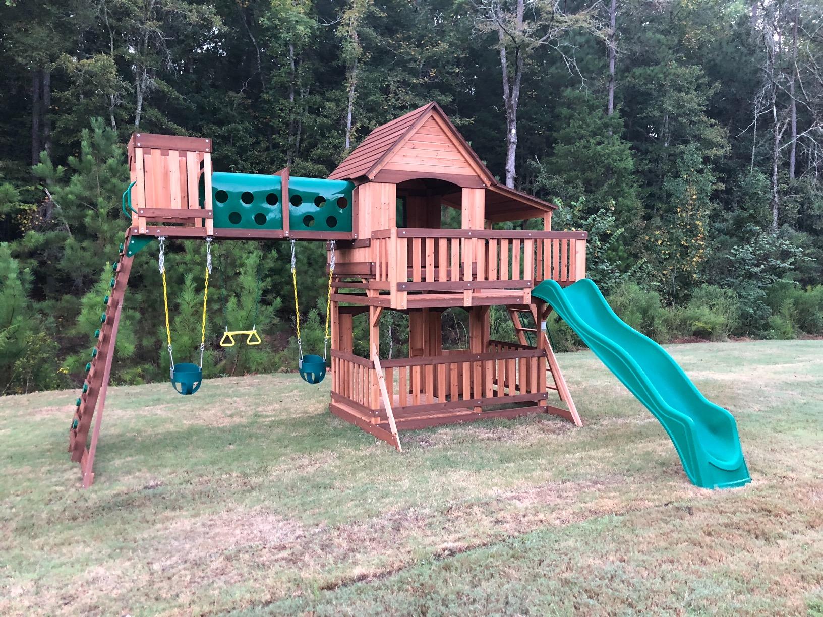 Woodridge Elite All Cedar Wood Swing Set