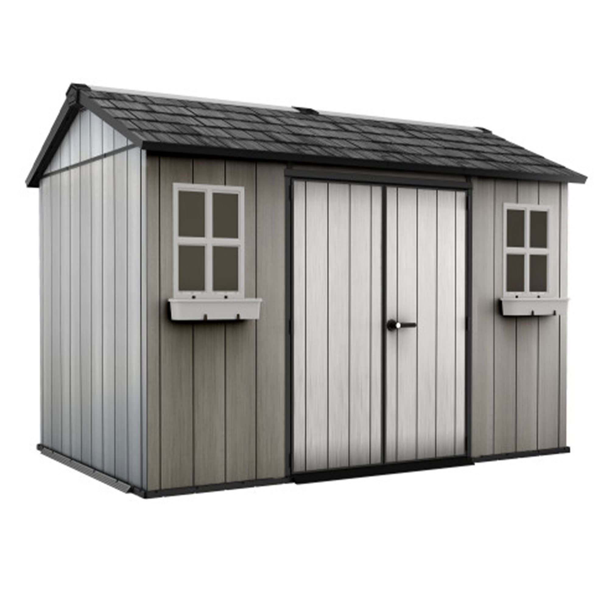 Oakland 11 ft. W x 7.5 ft. D Plastic Storage Shed