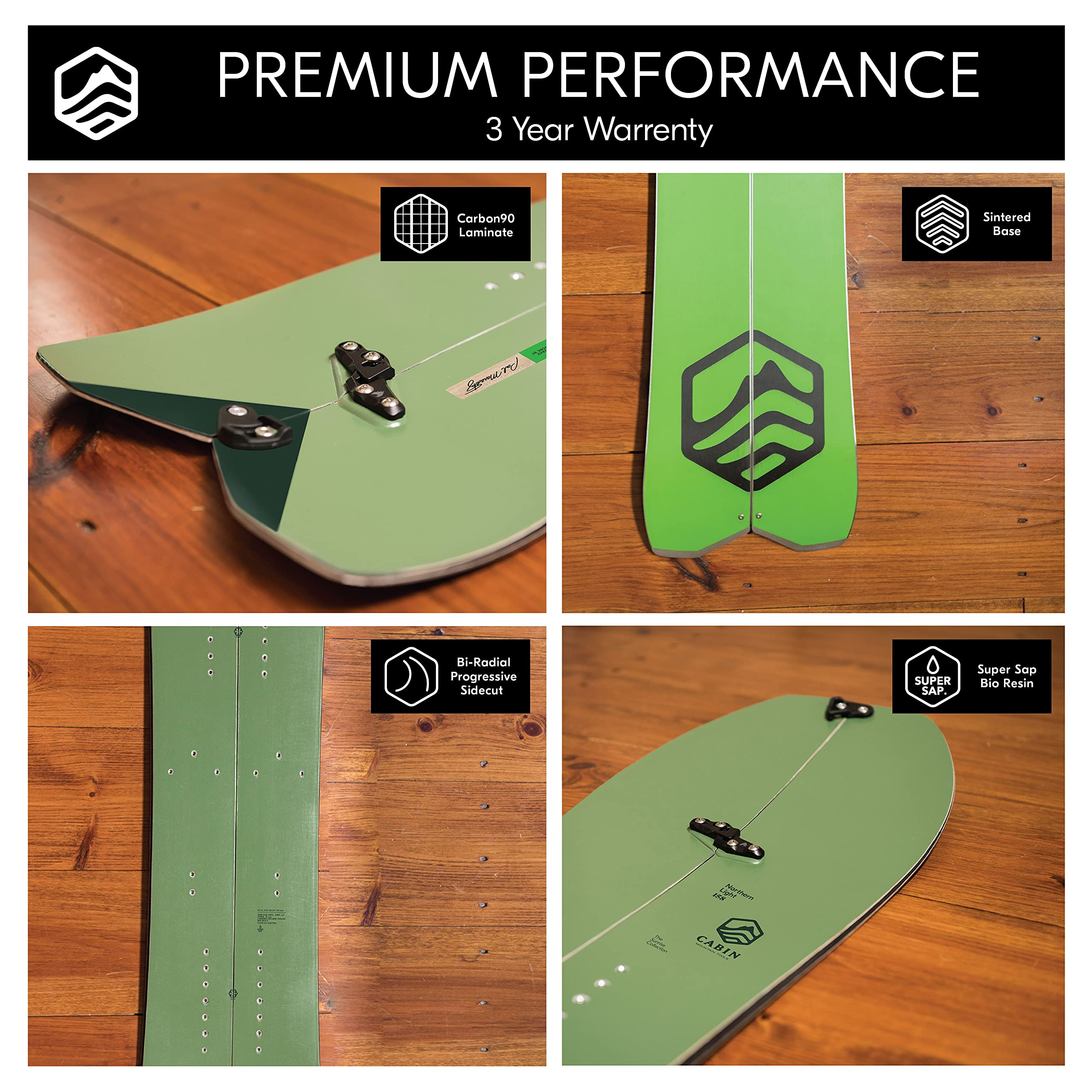 Cabin Mountain Tools Northern Light Snowboard All Mountain