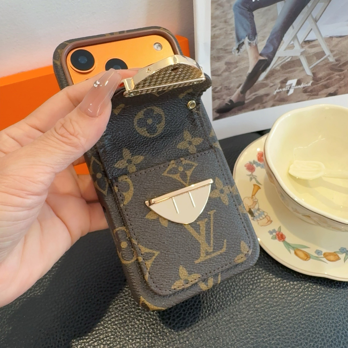 LV Classic Monogram Card Holder Phone Case