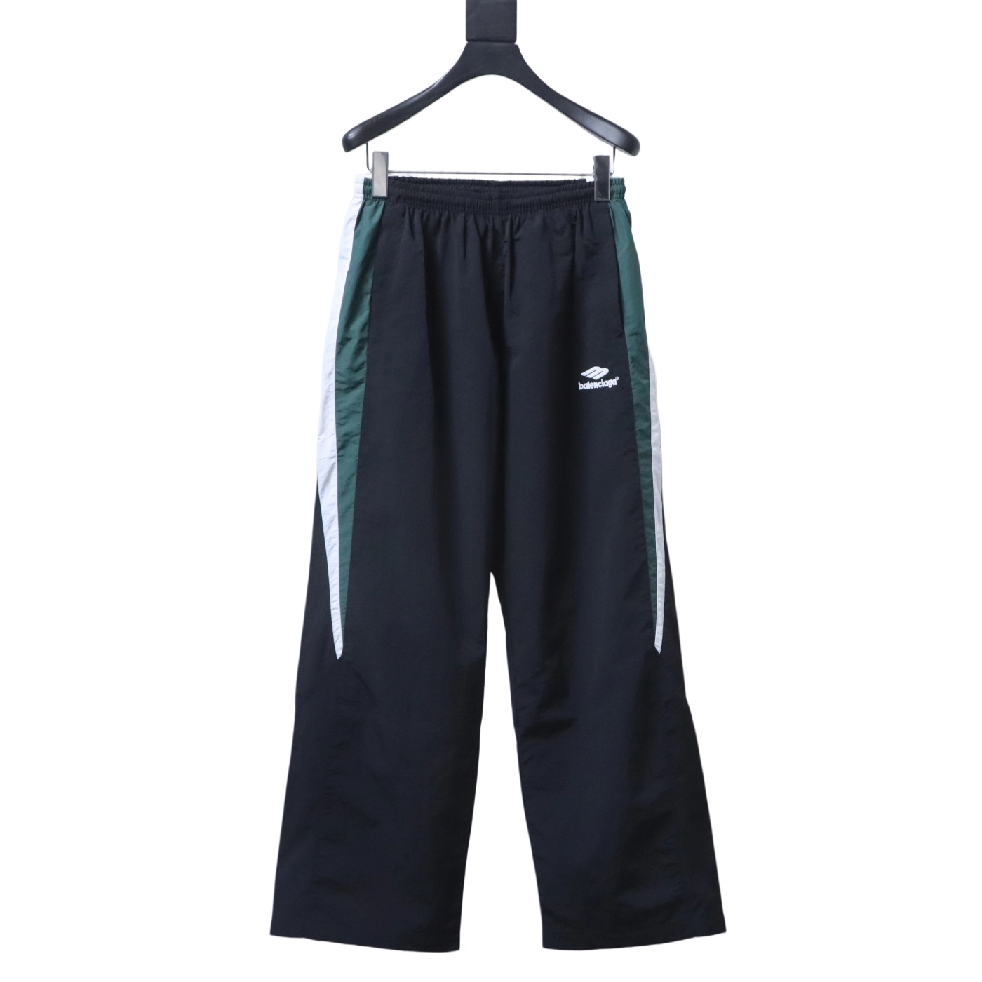 Balenciaga BLCG 24FW Patchwork Tracksuit Trousers Black Green