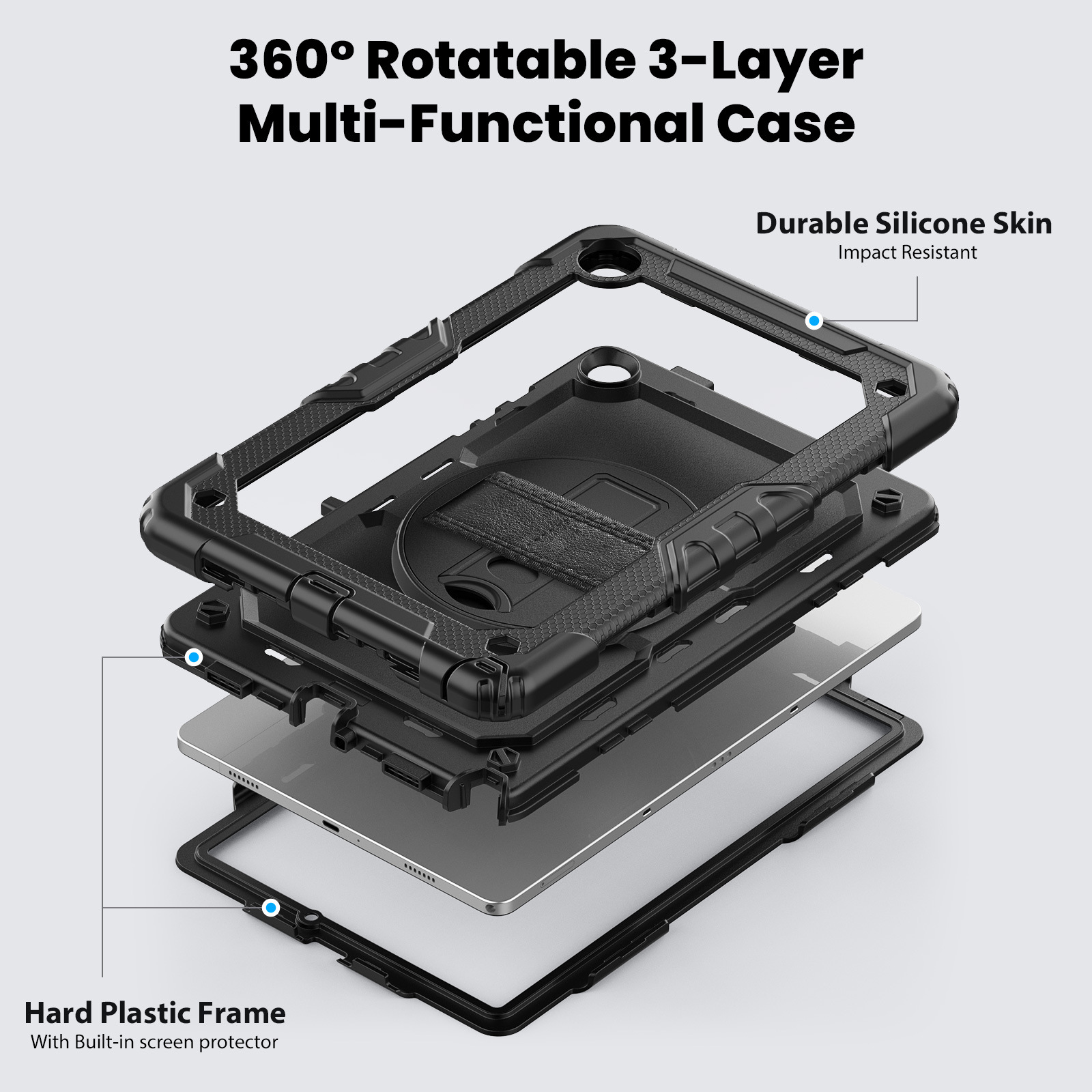 Galaxy Tab A11 Protective Case Silicone - back view
