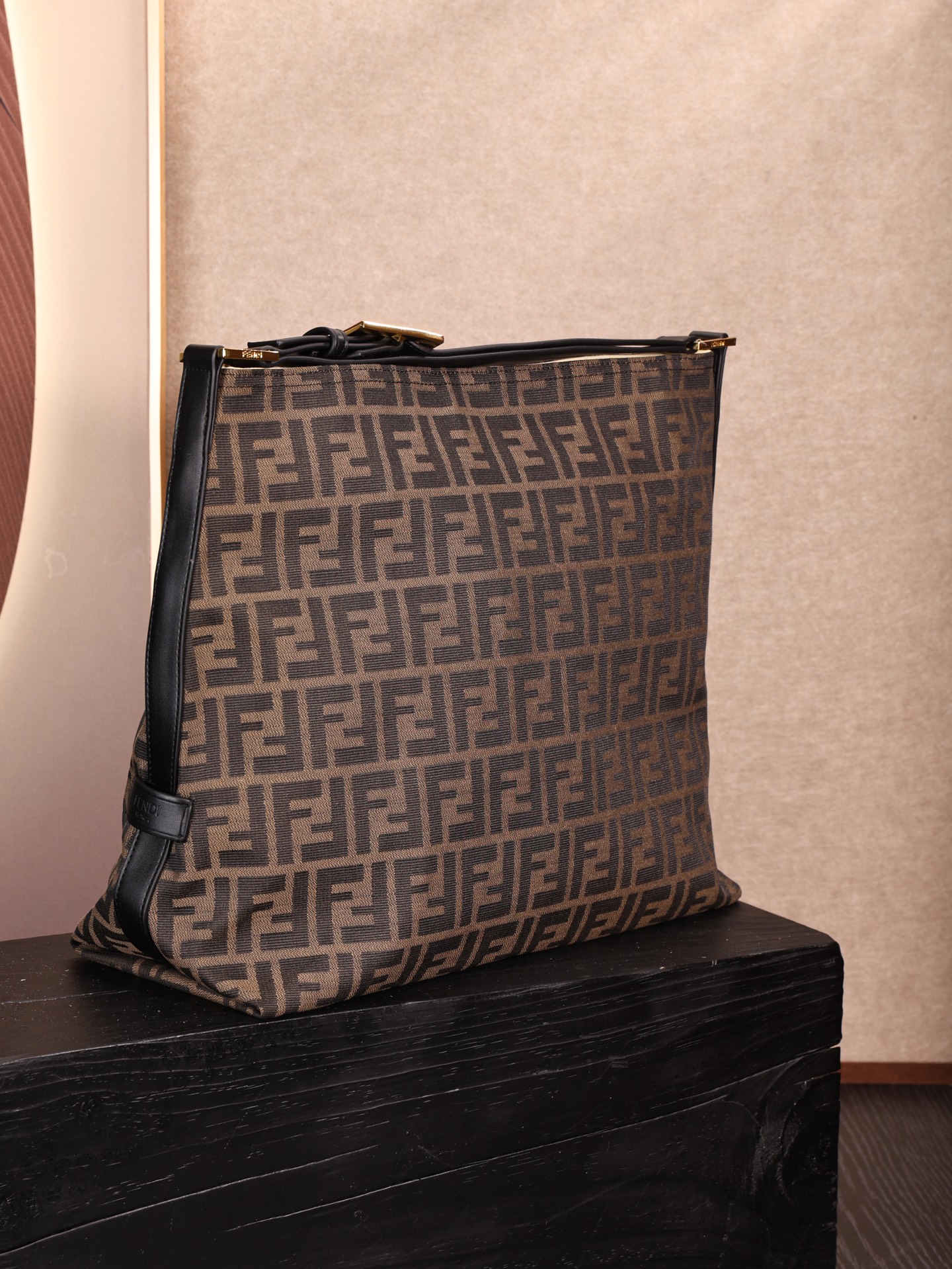 Fendi FF Jacquard Tote Shopping Bag
