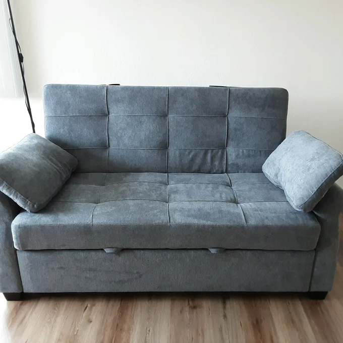 Serta Sabrina 72.6'' Queen Rolled Arm Tufted Back Convertible