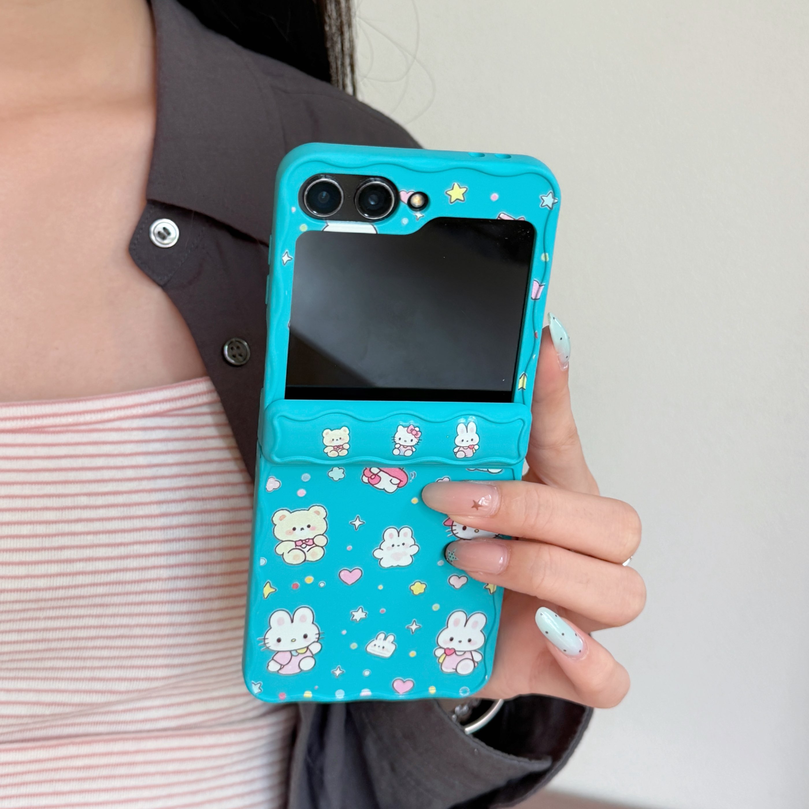 Galaxy Z Flip 7 Protective Case Precise Fit - back view