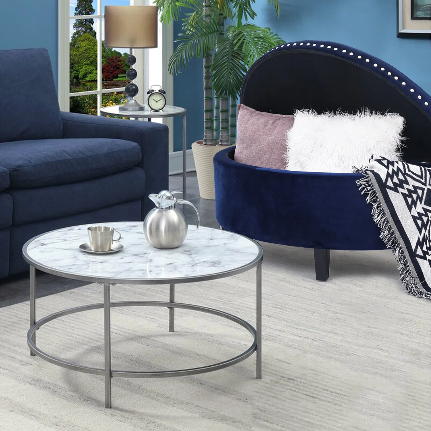 Roxann Upholstered Flip Top Storage Bench