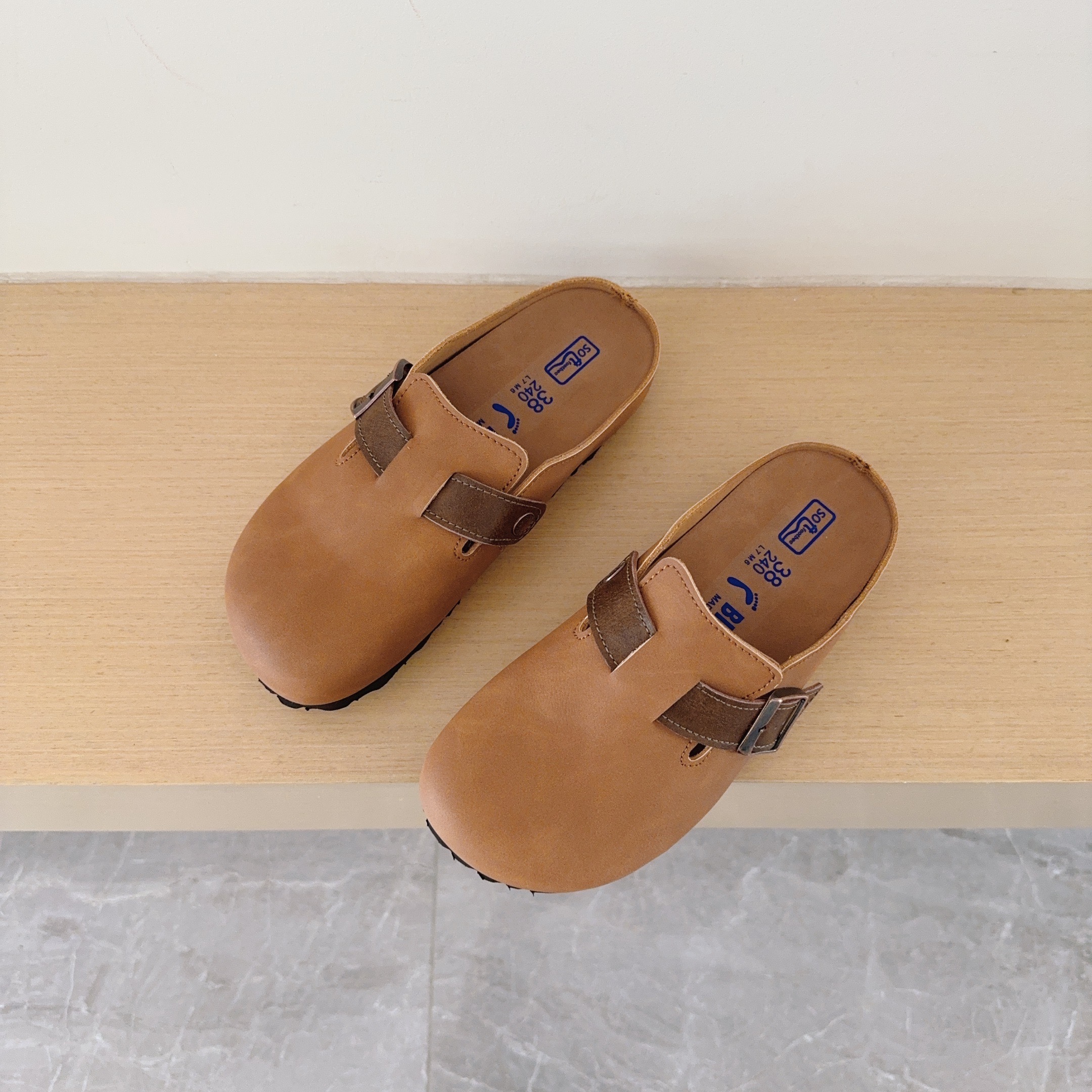 Color-Block Birken-Style Clogs
