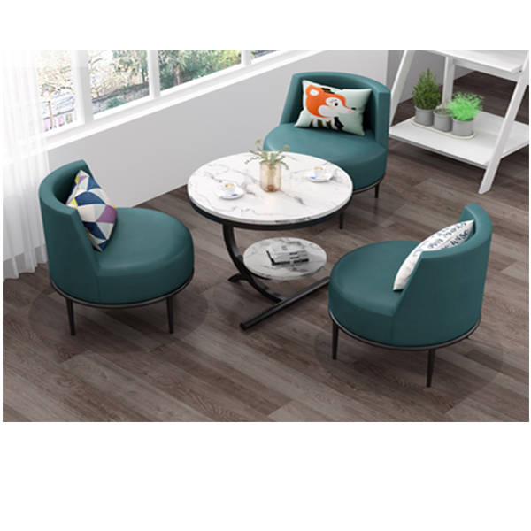 Four Sets Leisure Tea Table Chair Combination Backrest Chair 1