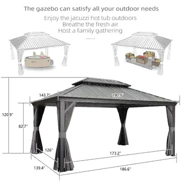 Permanent Hardtop Gazebo