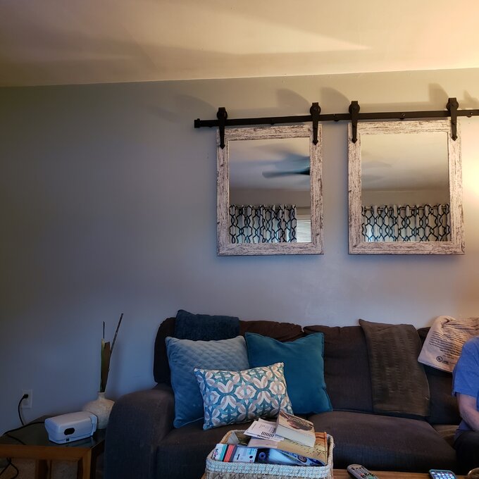 Herzberg Rectangle Wood Wall Mirror