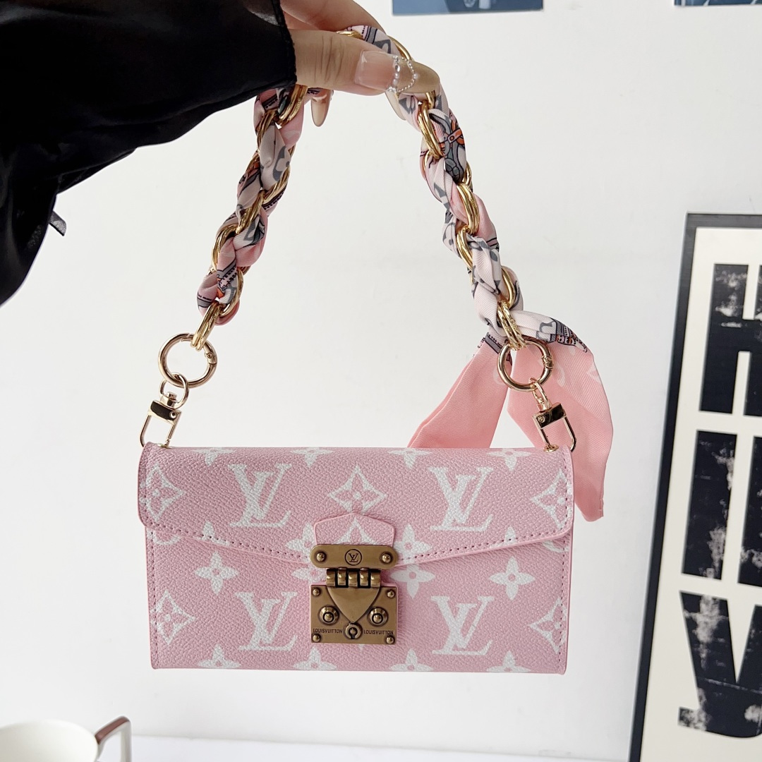 Louis Vuitton & Gucci Luxury Monogram Wallet Crossbody Phone Purse Case