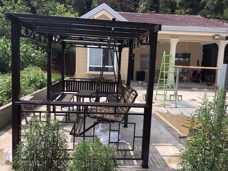 Outdoor gazebo hanging chair villa garden antiseptic wood