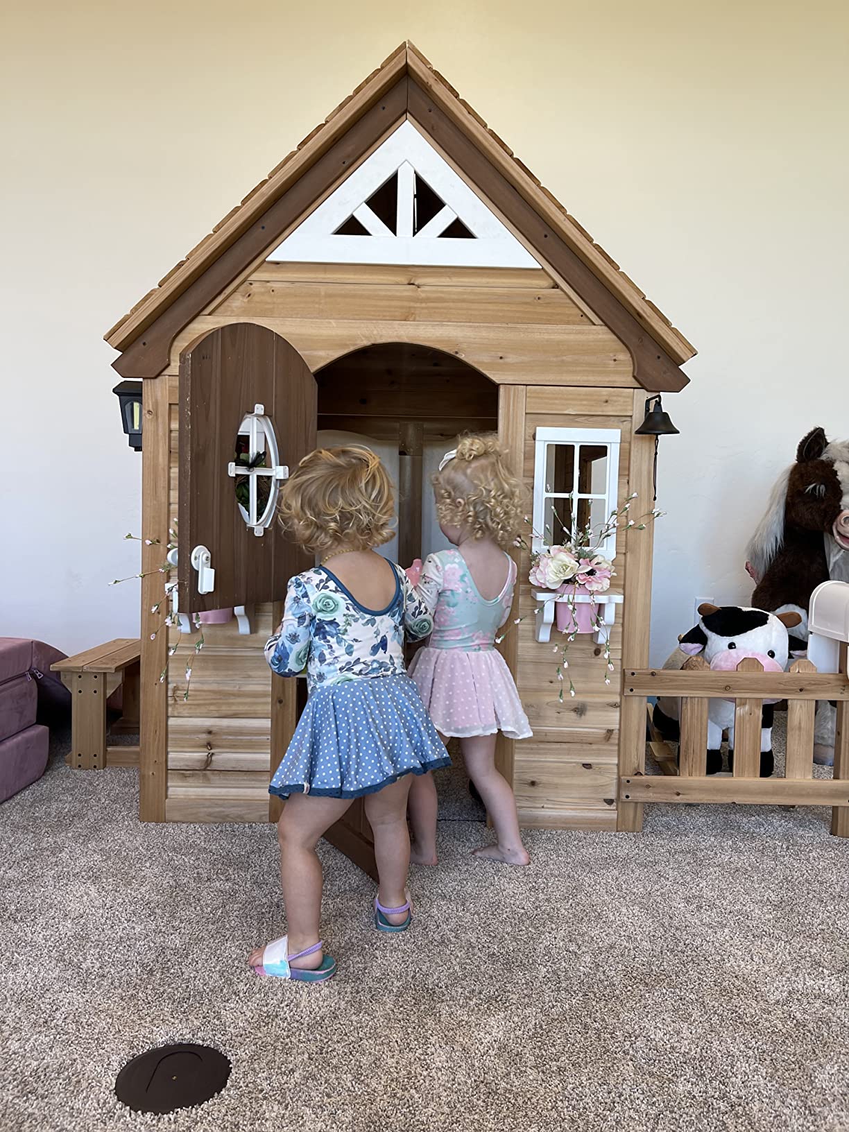 Aspen All Cedar Wooden Playhouse