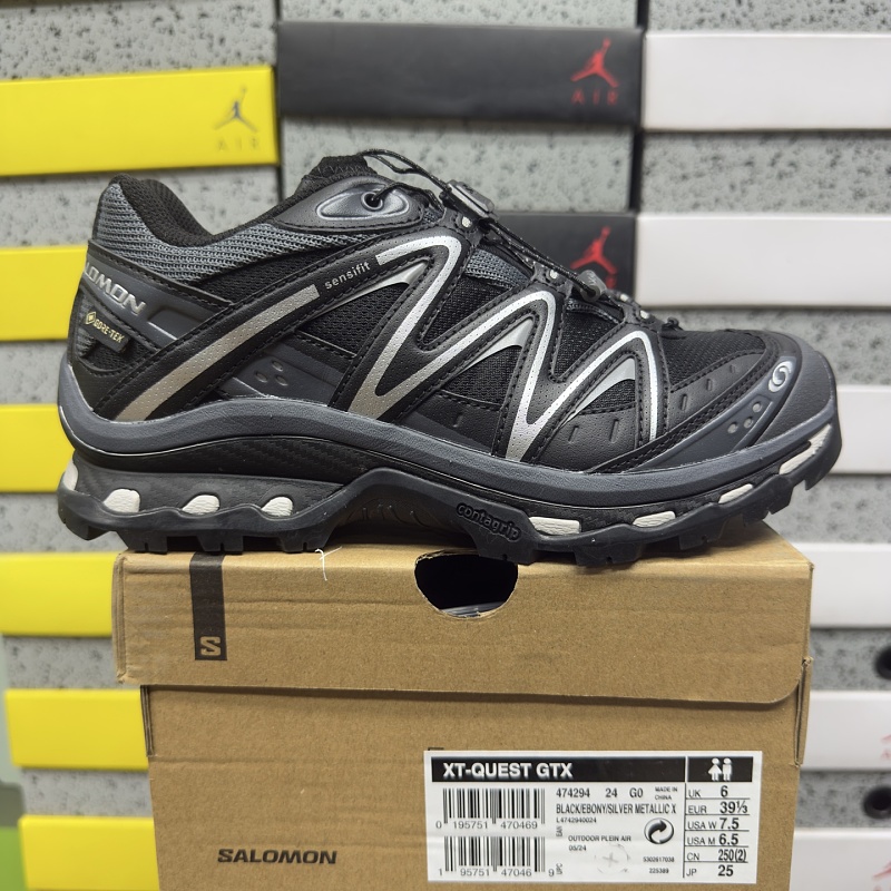 Salomon XT-Q Black Silver Edition D Sneakers