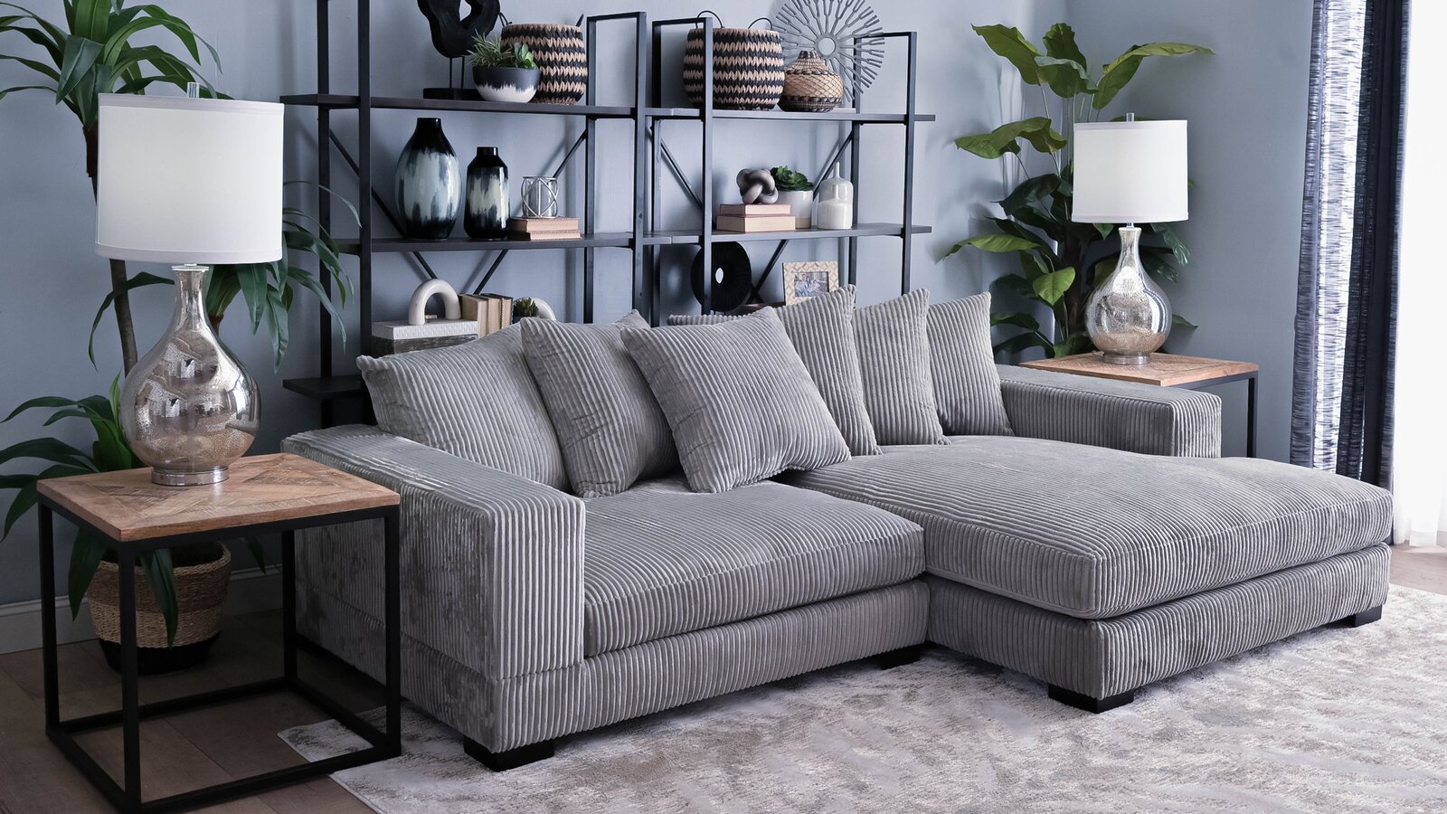 Luxe 2 - Piece Upholstered Chaise Sectional