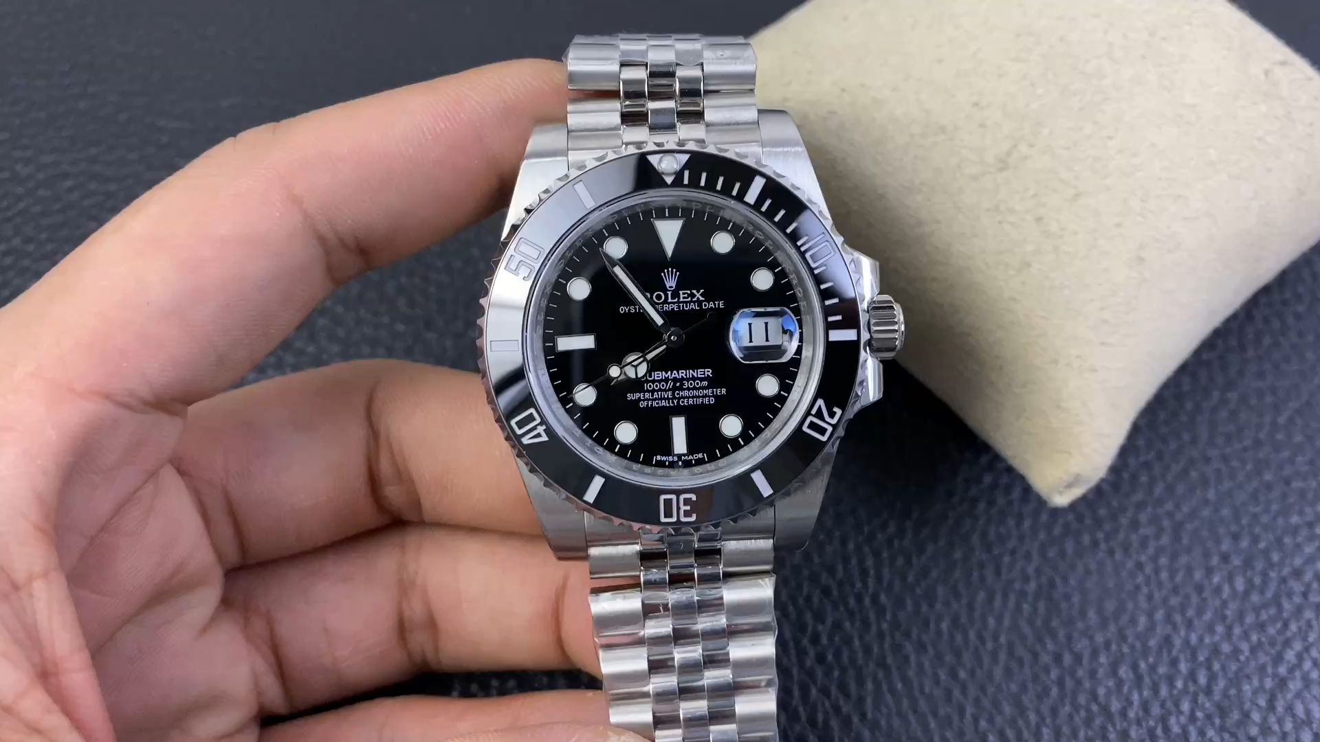 【Super Clone】Rolex Submariner 116610 Jubilee Bracelet 40mm Black Dial Men's Diver