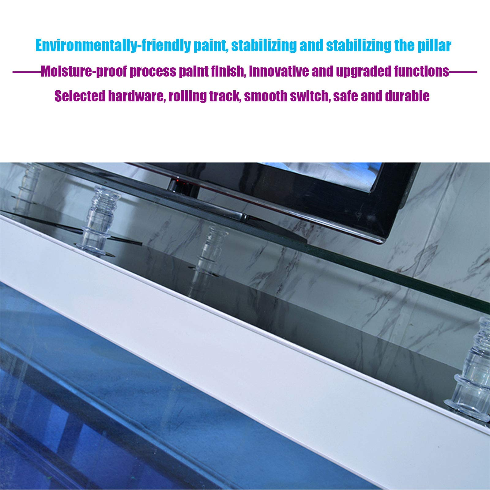 Living Room Background Wall TV Cabinet Ecological Fish Tank