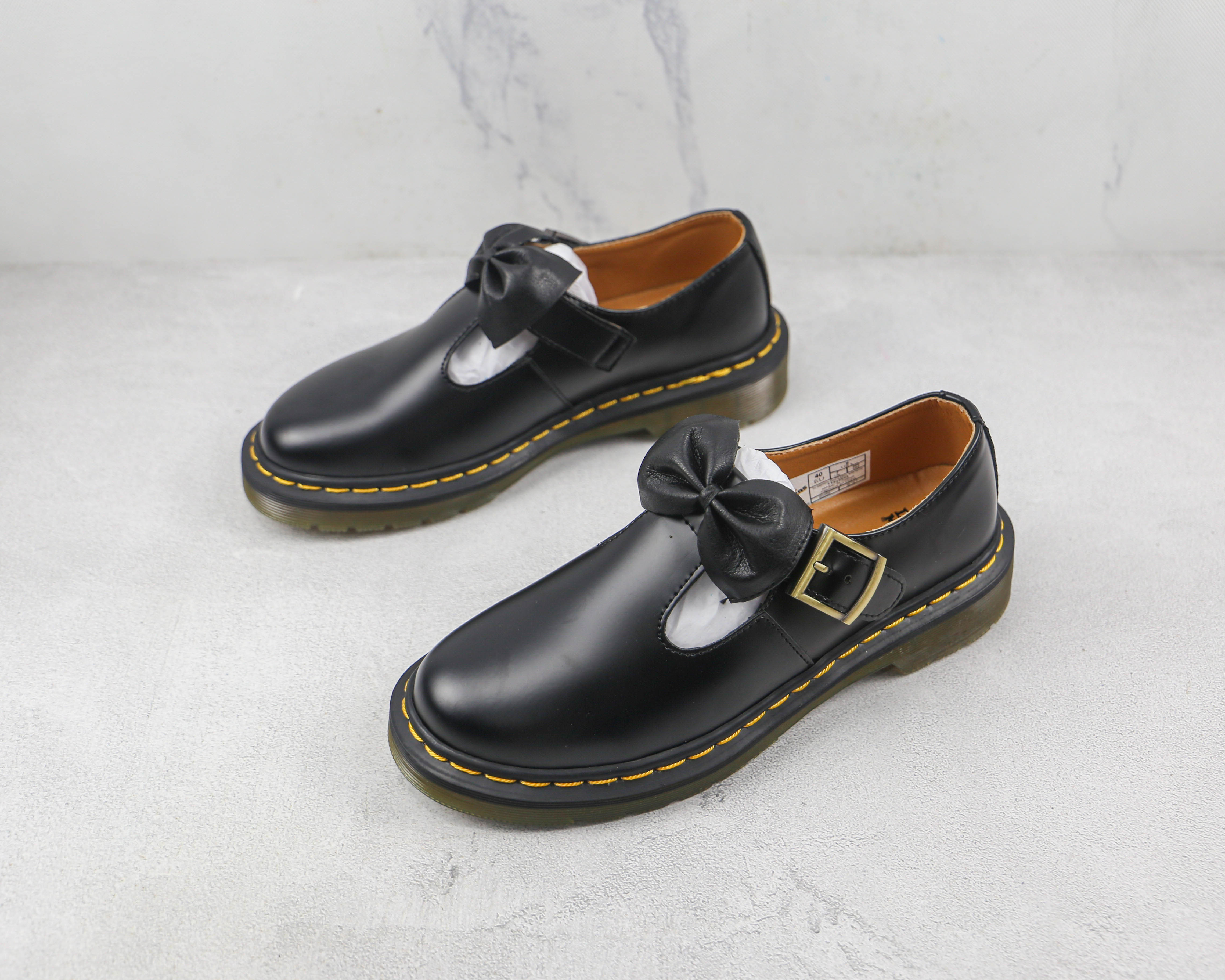 Dr. Martens Black Single Buckle Boots