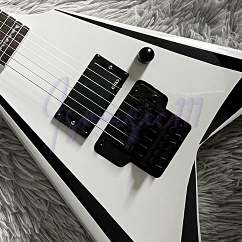 Edwards Alexi Laiho White Electric Guitar 6 String Floyd Rose Bridge