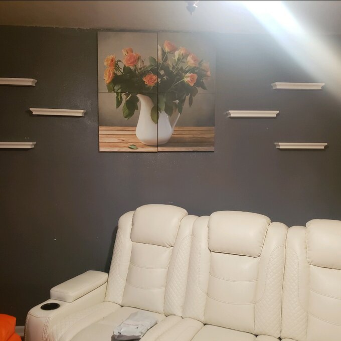 85.25'' Wide Home Theater Sofa with Cup Holder