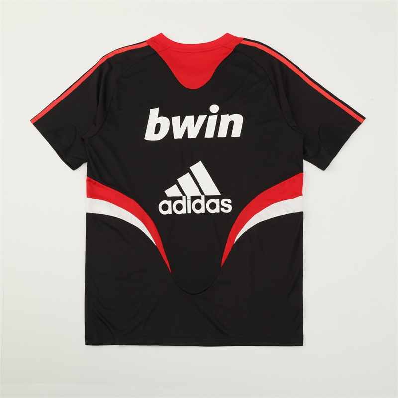 2008/09 AC Milan Retro Short Sleeves Training Jersey - Black