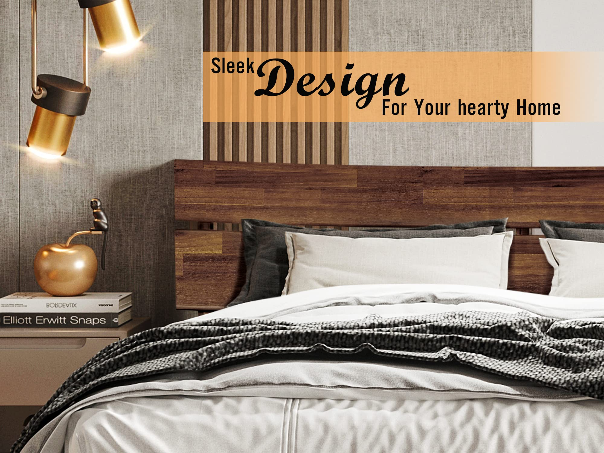 Acacia Aurora 14 Inch Wood Platform Bed