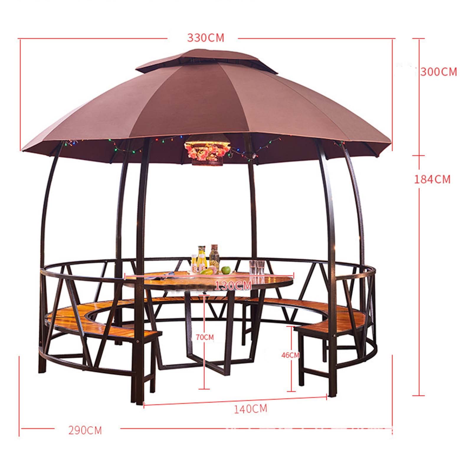 Double Top Gazebos for Gardens