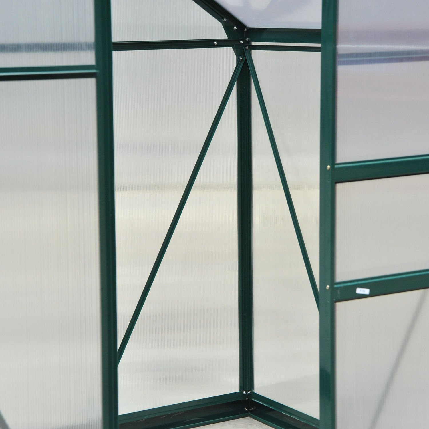 6'x4'x7' Polycarbonate Greenhouse Walk-in Plant Greenhouse for