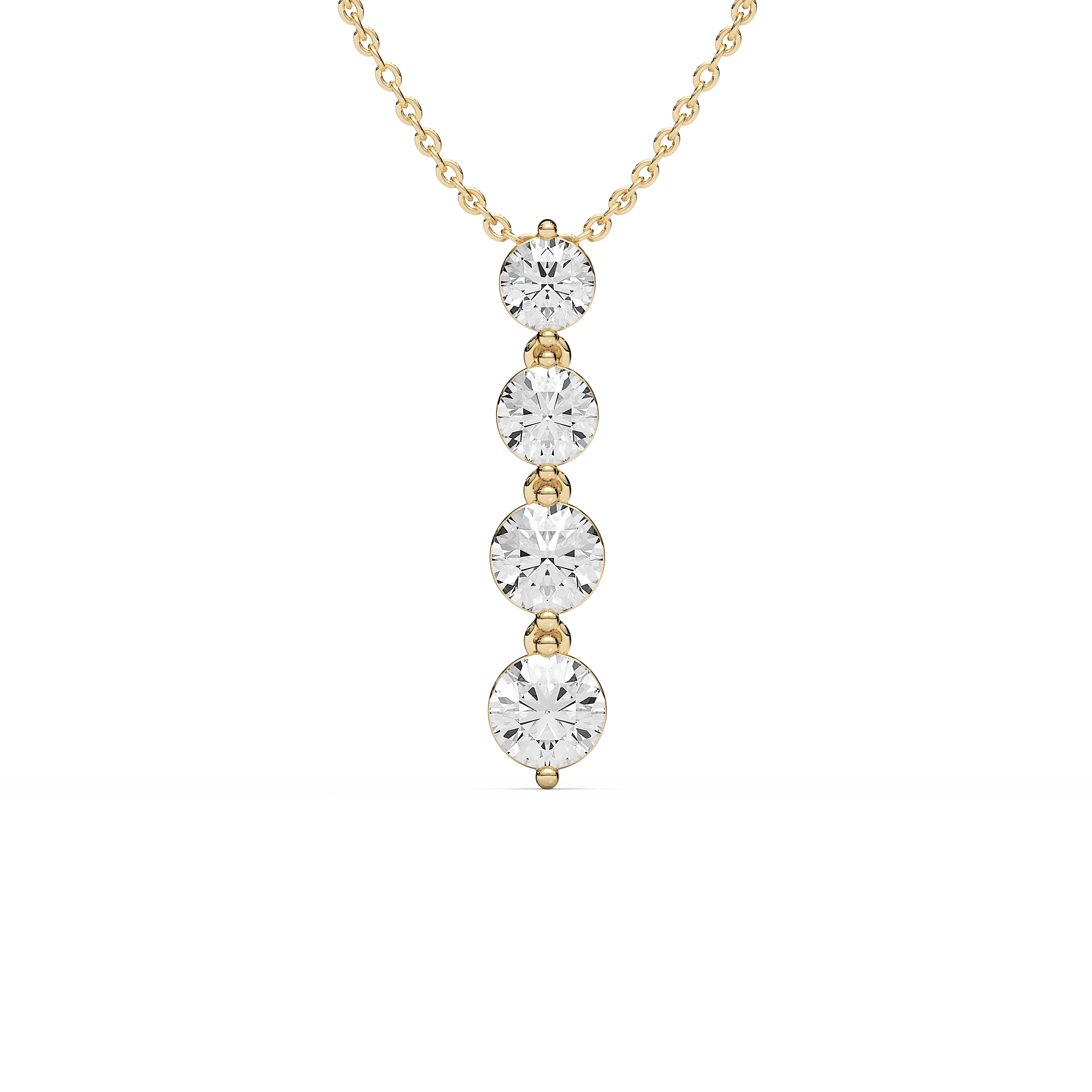 2 ⅙ ctw Round Lab Grown Diamond Eternal Journey Pendant  - 18 Inches
